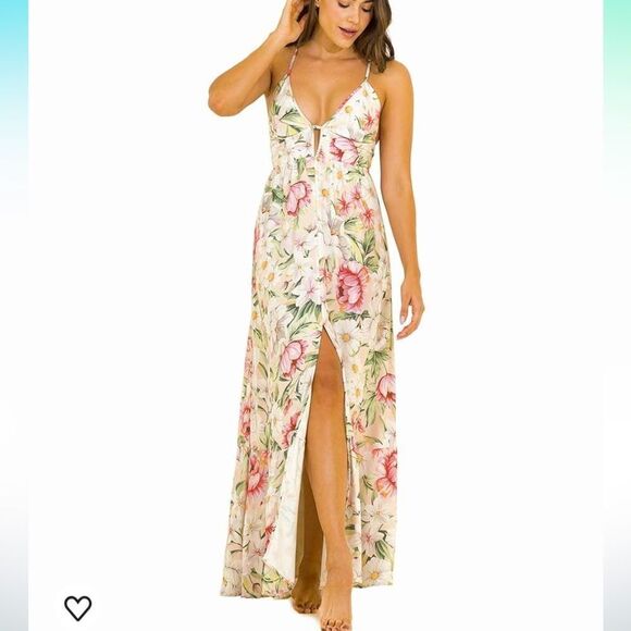 Maaji Dresses & Skirts - NWT Maaji Summer Long Deep V Dress Size 6-8